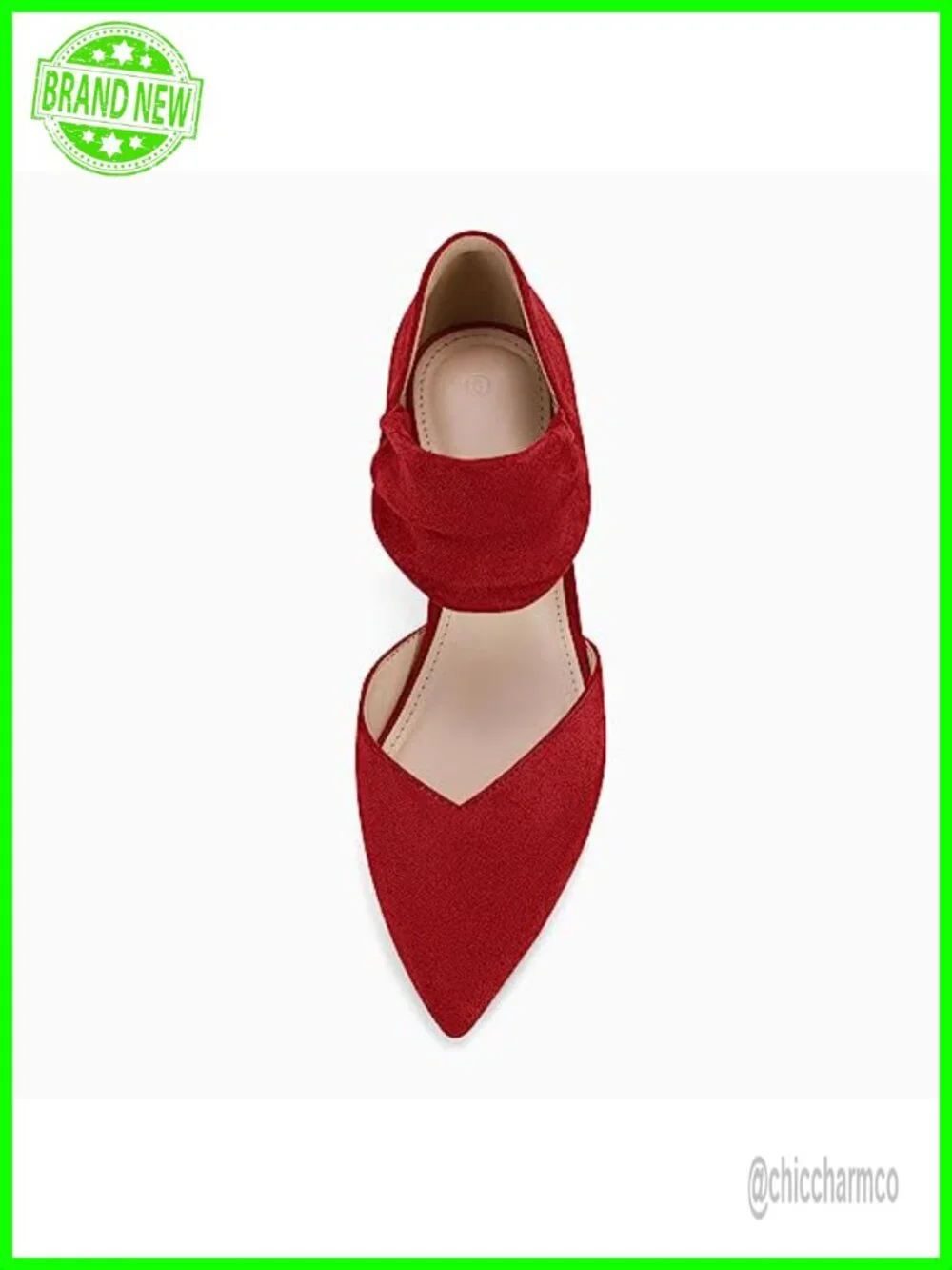 Women's Low Kitten Heel Dress Shoes Pointed Toe Slip On Ankle Strap Cutout